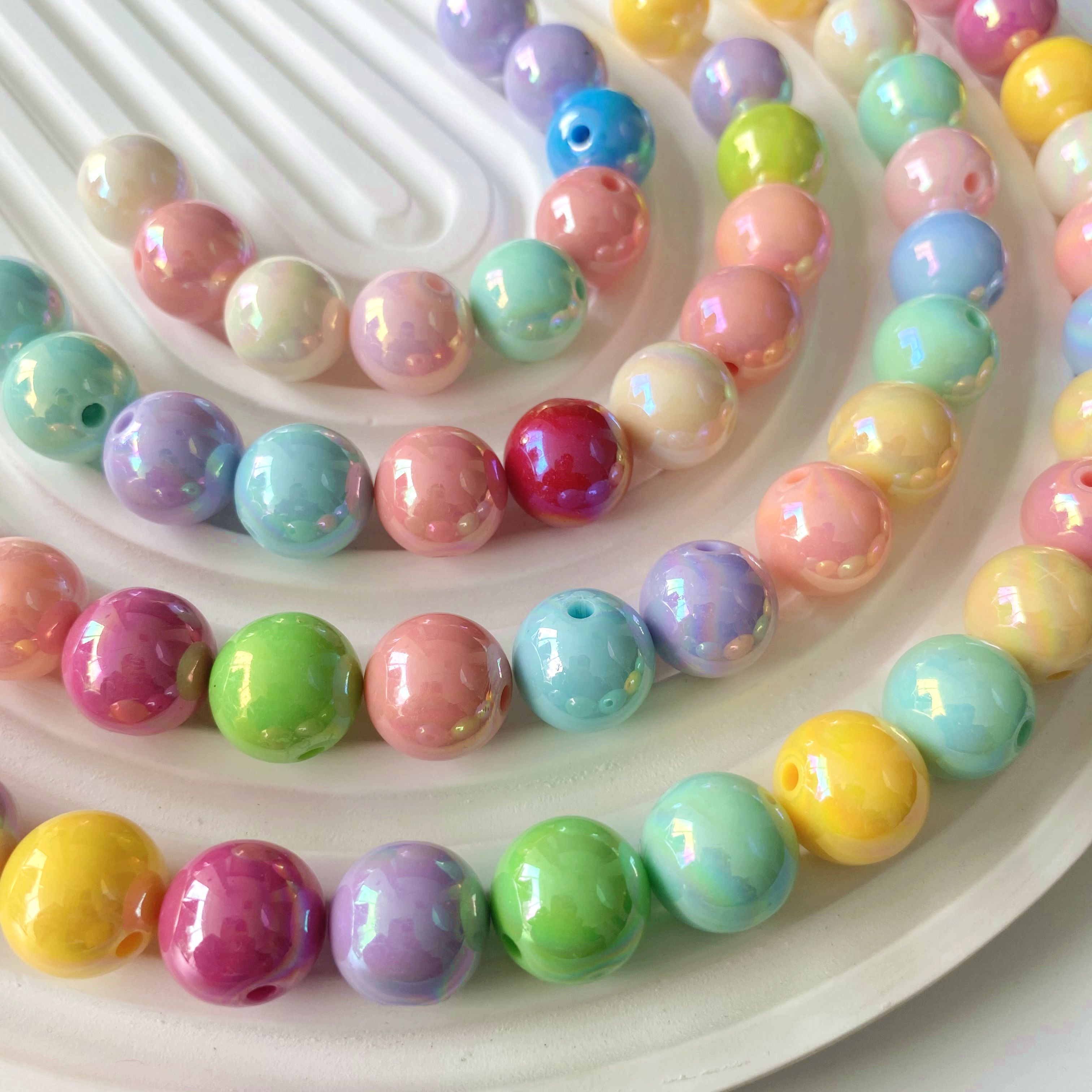 10-16mm solid color ab beads diy/Materials for making mobile phone chains, bracelets, pendants, key chains and accessories details Picture