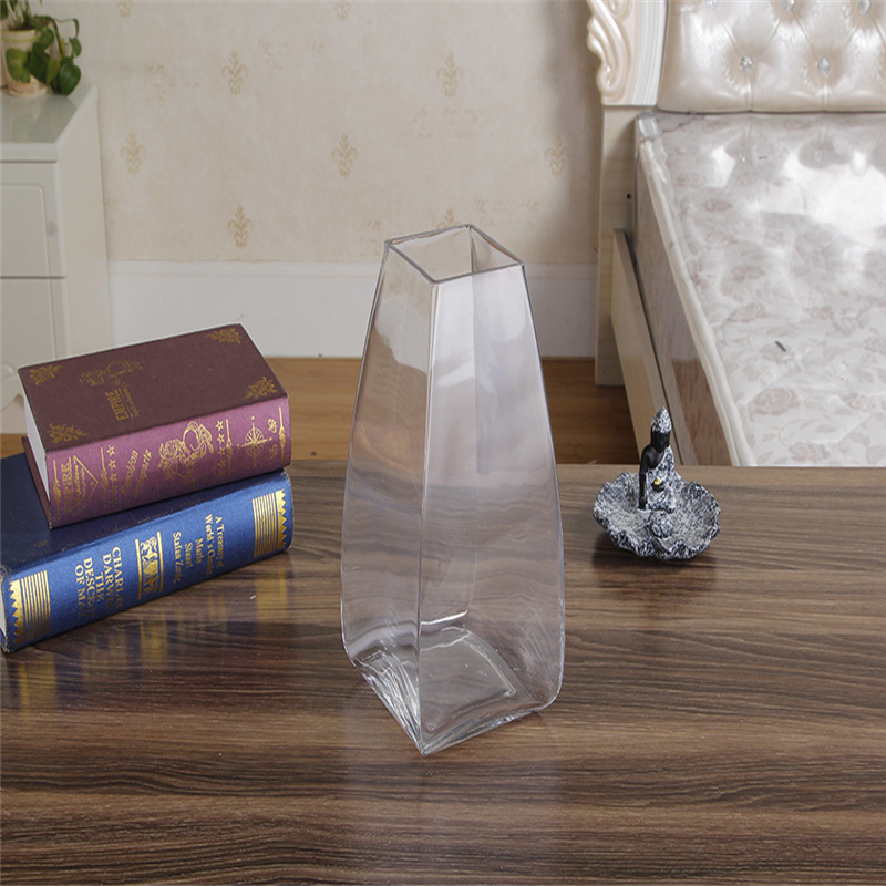 BBGLASS保北玻璃 创意锥形玻璃方缸 微景观  插花器皿 现代家居婚庆宴会装饰摆件详情1