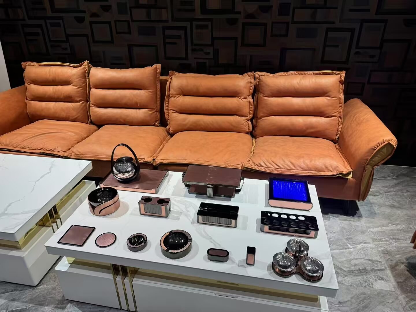 New business bar and KTV table setting supplies, full set of high-legged fruit platters, ashtrays, microphone stands, ice buckets, private rooms and clubs Specification image