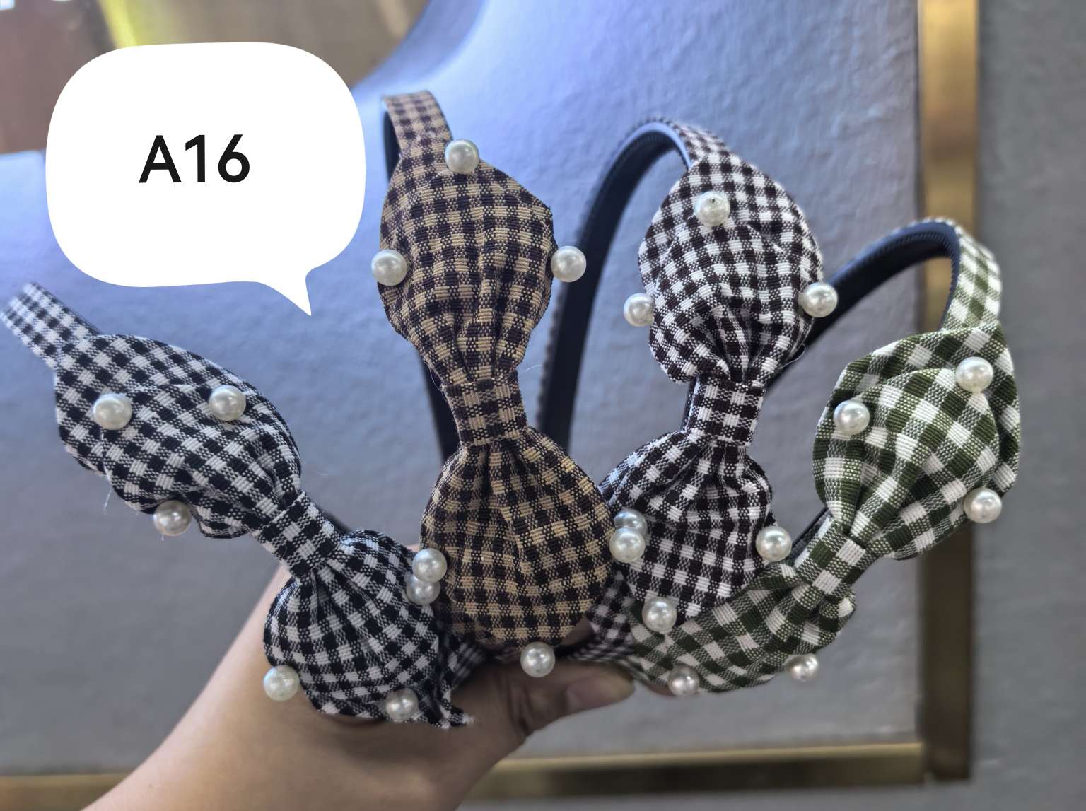 Korean-style simple and elegant hair accessories, exquisite and versatile headwear, fashionable and elegant pearl pointed horn headbands, and other hair accessories