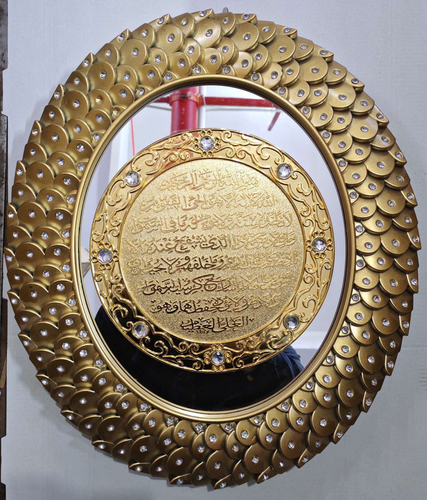 穆斯林盖竹编画铁艺挂画实木工艺画家饰装饰画详情图6