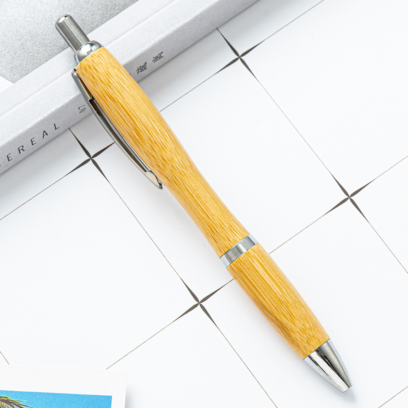 Bamboo pen, eco-friendly gourd ballpoint pen, advertising pen, printable advertising ballpoint pen Item Picture