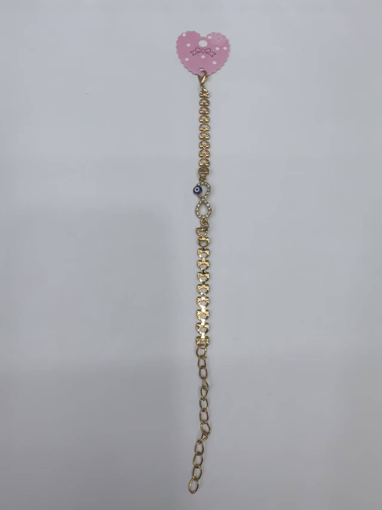 蓝色眼睛手链，8 字款合金手链，人鱼公主手链，名媛风，公主风，明星同款，网红爆款手链