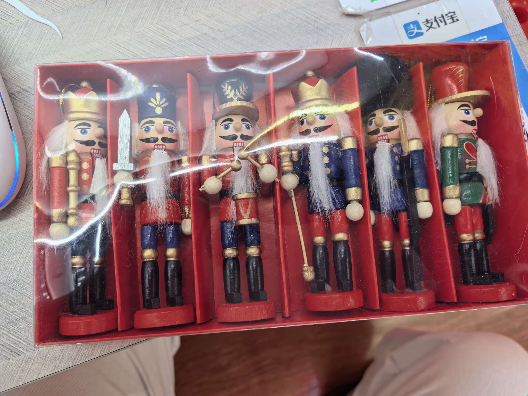 13公分彩绘木质胡桃士兵木质品工艺品木制工艺品