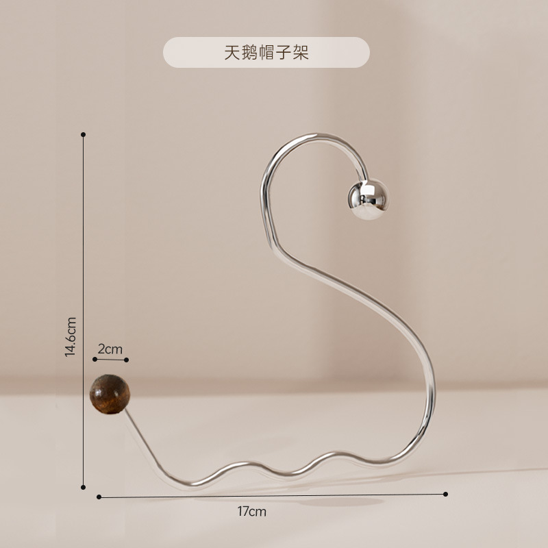 B78-MZJ25021 Hat Hanger Hanger Hanger Storage Wonder, Multi-functional stainless steel hook Item Picture