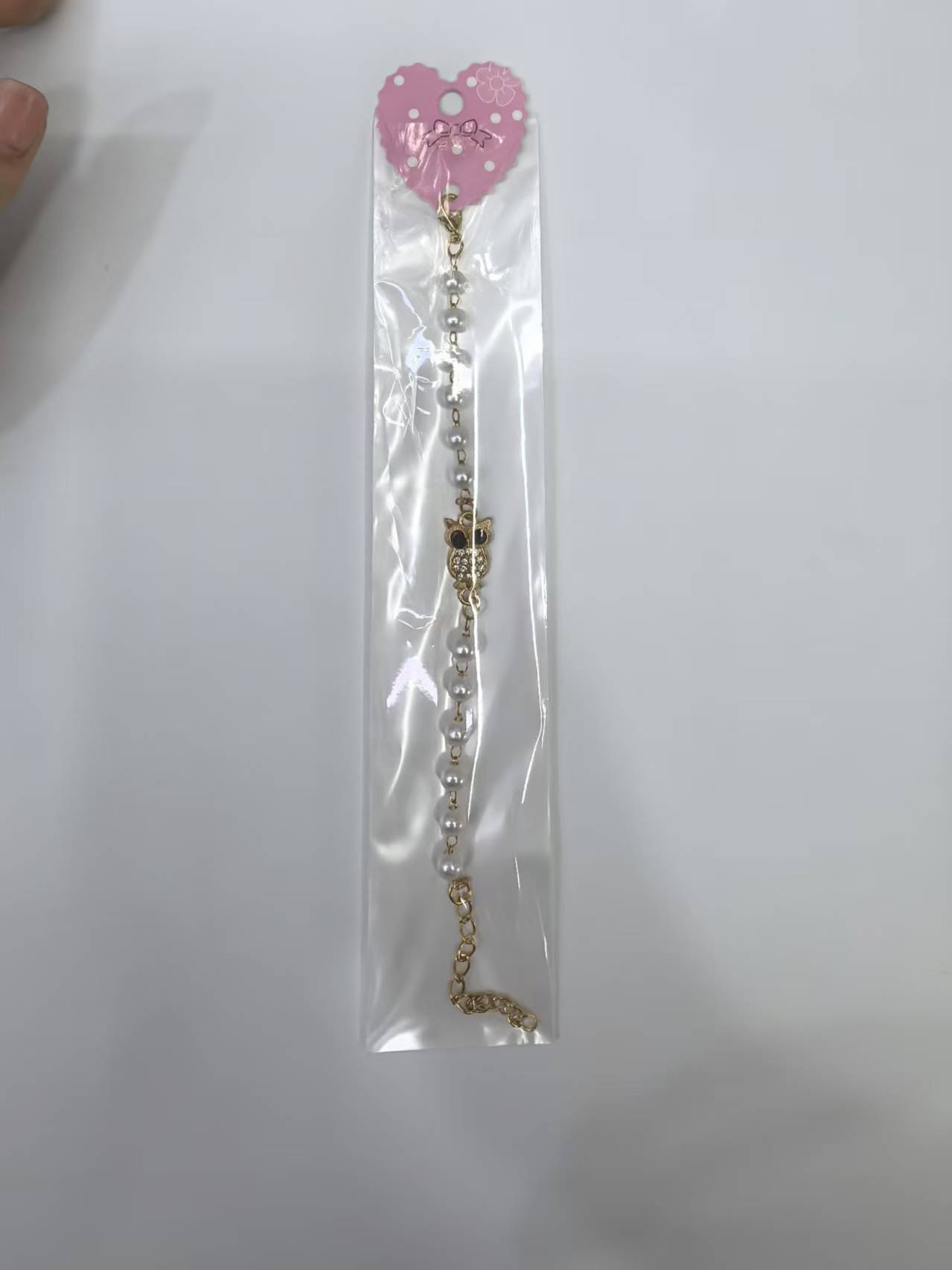 猫头鹰手链，黑色眼睛猫头鹰，卡通手链，可爱风，公主风