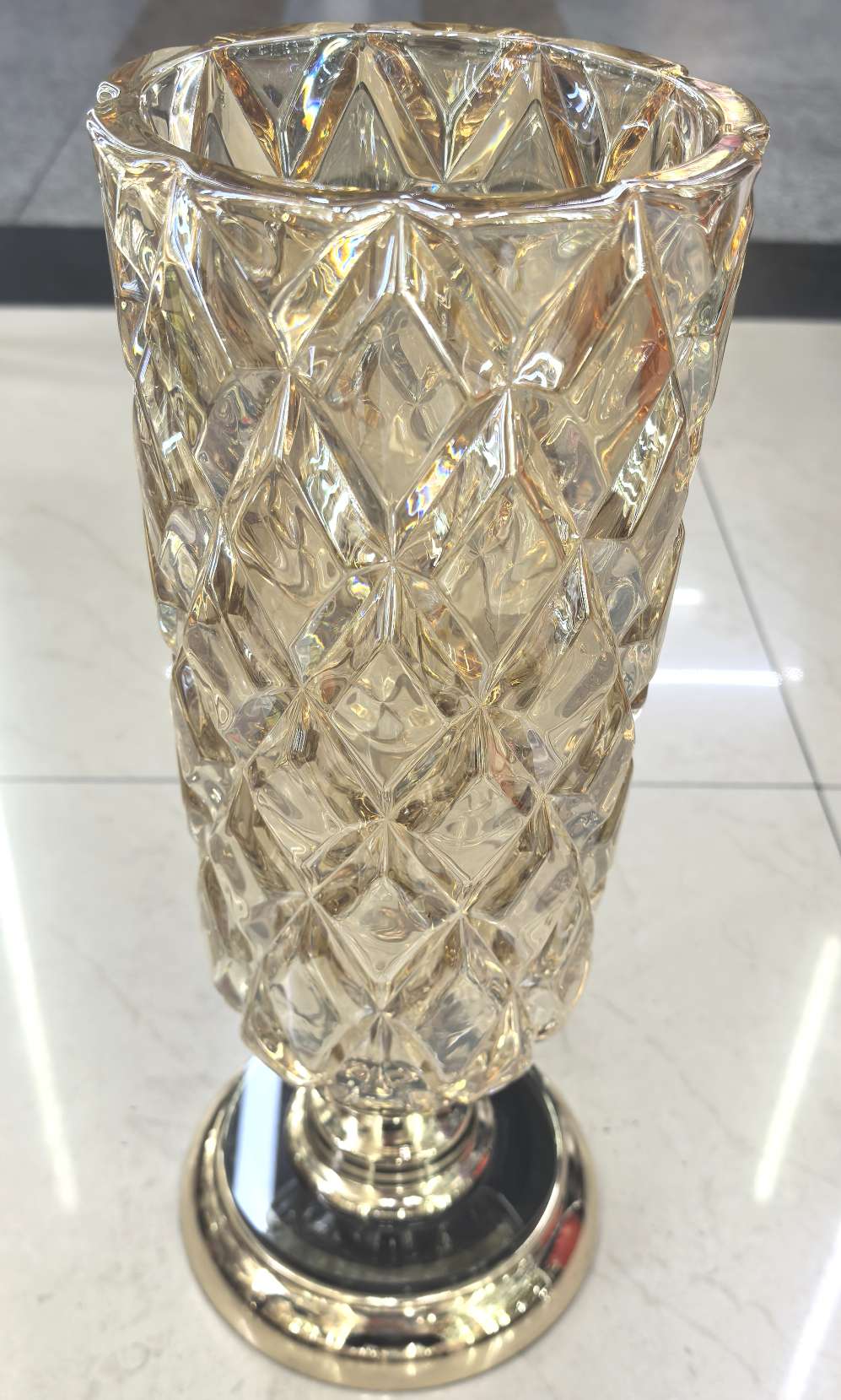 高档工艺摆件装饰花瓶玻璃花瓶玉石落地花瓶陶瓷花瓶礼品花盆陶瓷