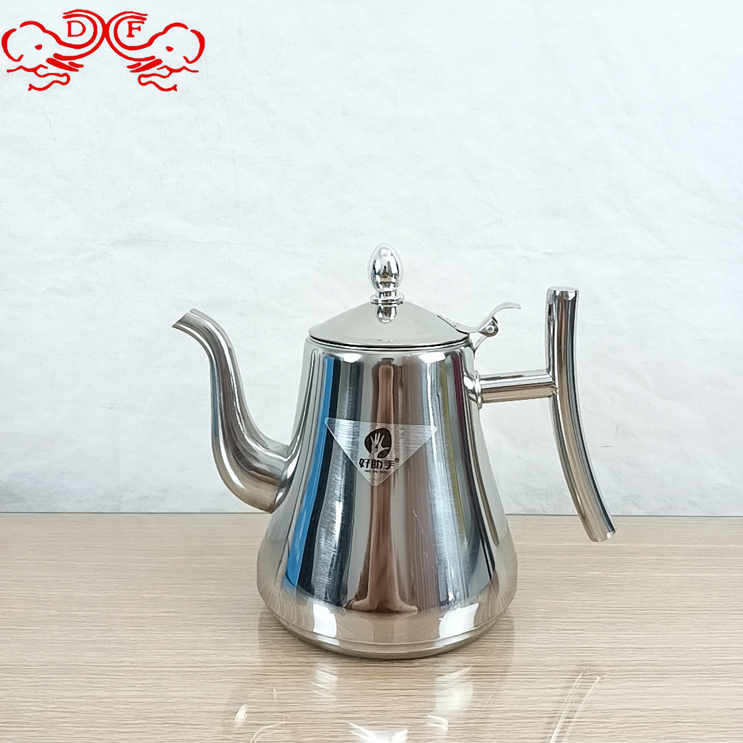 DF99157 stainless steel caskette, European coffee pot, home hotel with filter, cold water kettle, DF TRADINGHOUSE