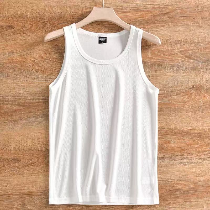  背心男款夏季打底衫运动健身白色无袖T恤男款2525
