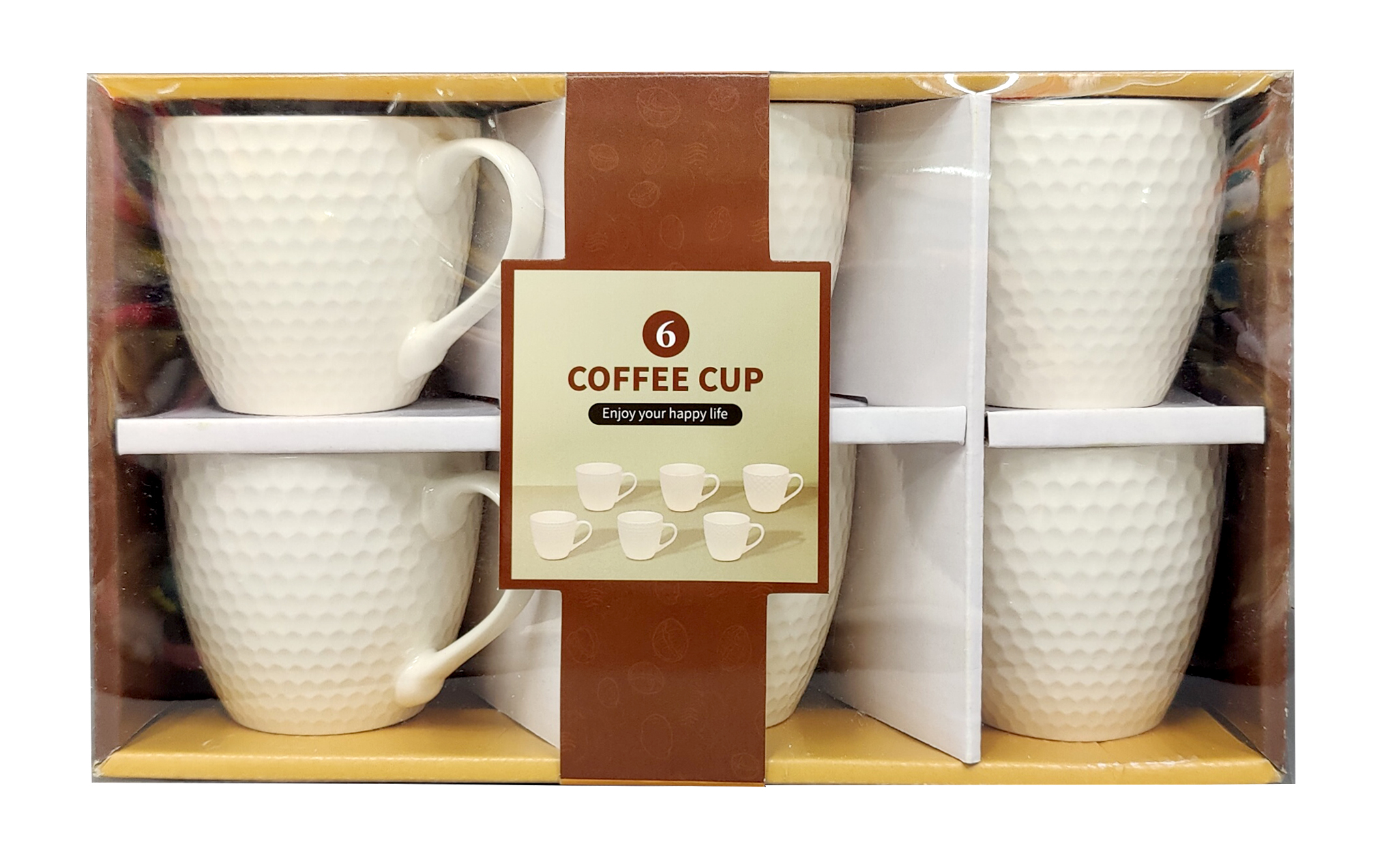 陶瓷杯马克杯浮雕杯咖啡杯水杯200毫升陶瓷杯瓷杯04花型