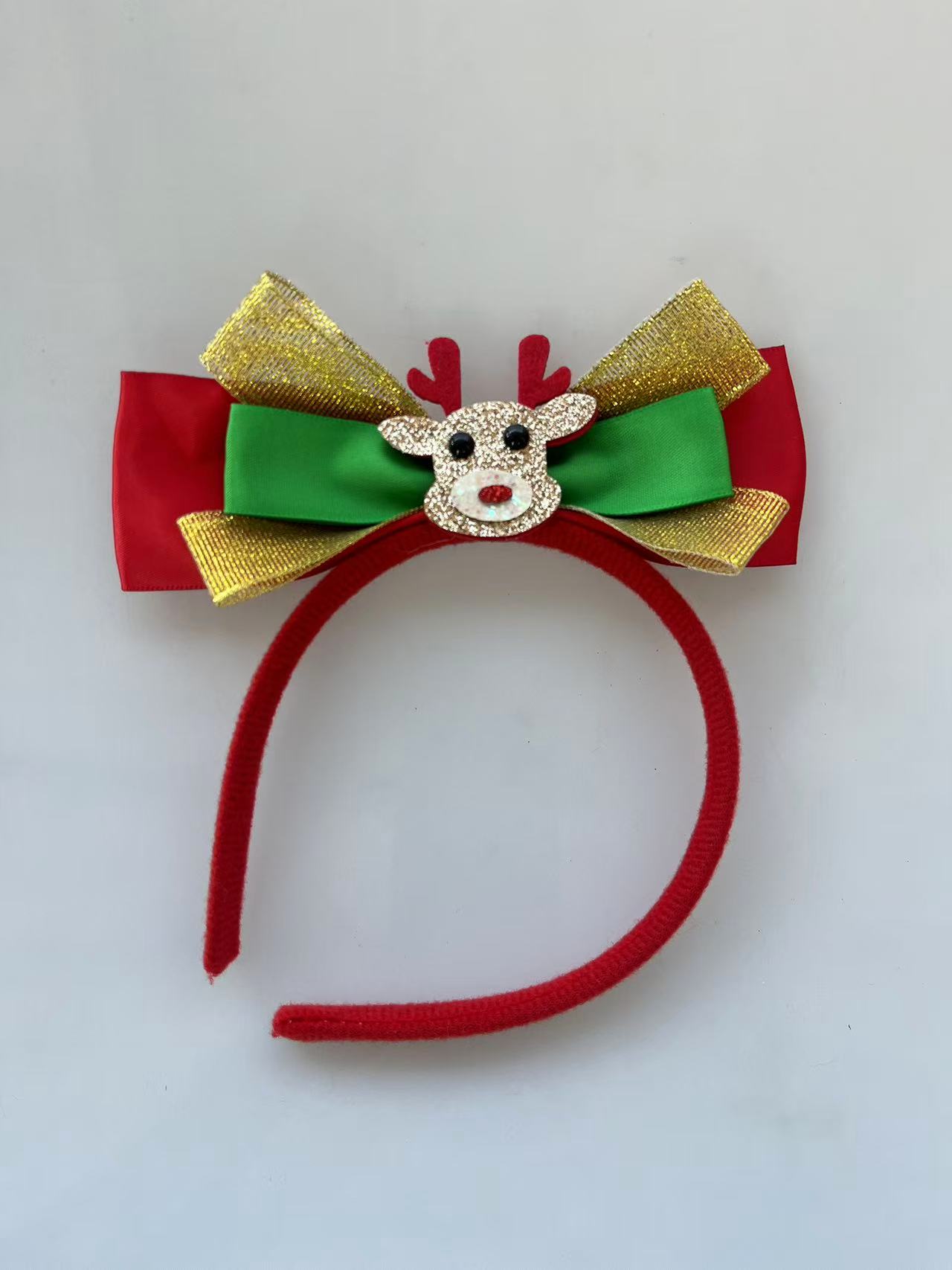圣诞亮片发箍成人儿童圣诞节装饰头饰用品节日派对麋鹿 角头箍发细节图