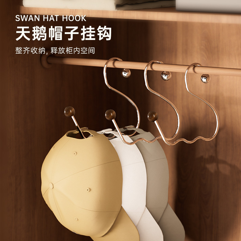 B78-MZJ25021 Hat Hanger Hanger Hanger Storage Wonder, Multi-functional stainless steel hook details Picture