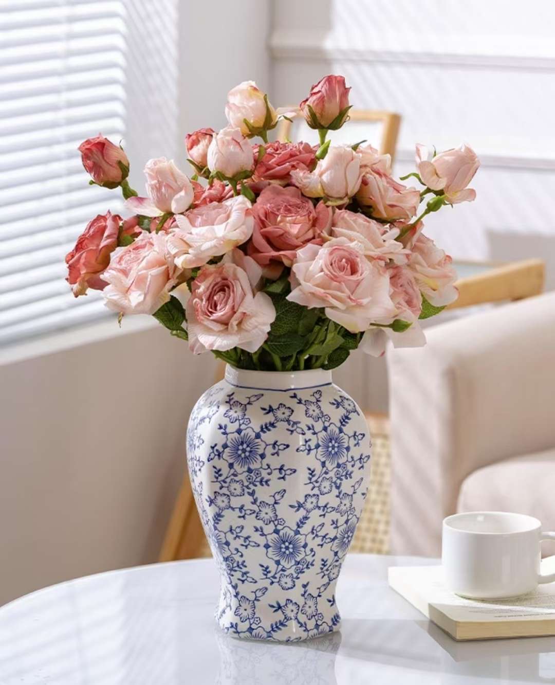 陶瓷花瓶水泥花盆造景花户外装饰家具植物盆摆件园艺花盆花瓶装饰详情图6