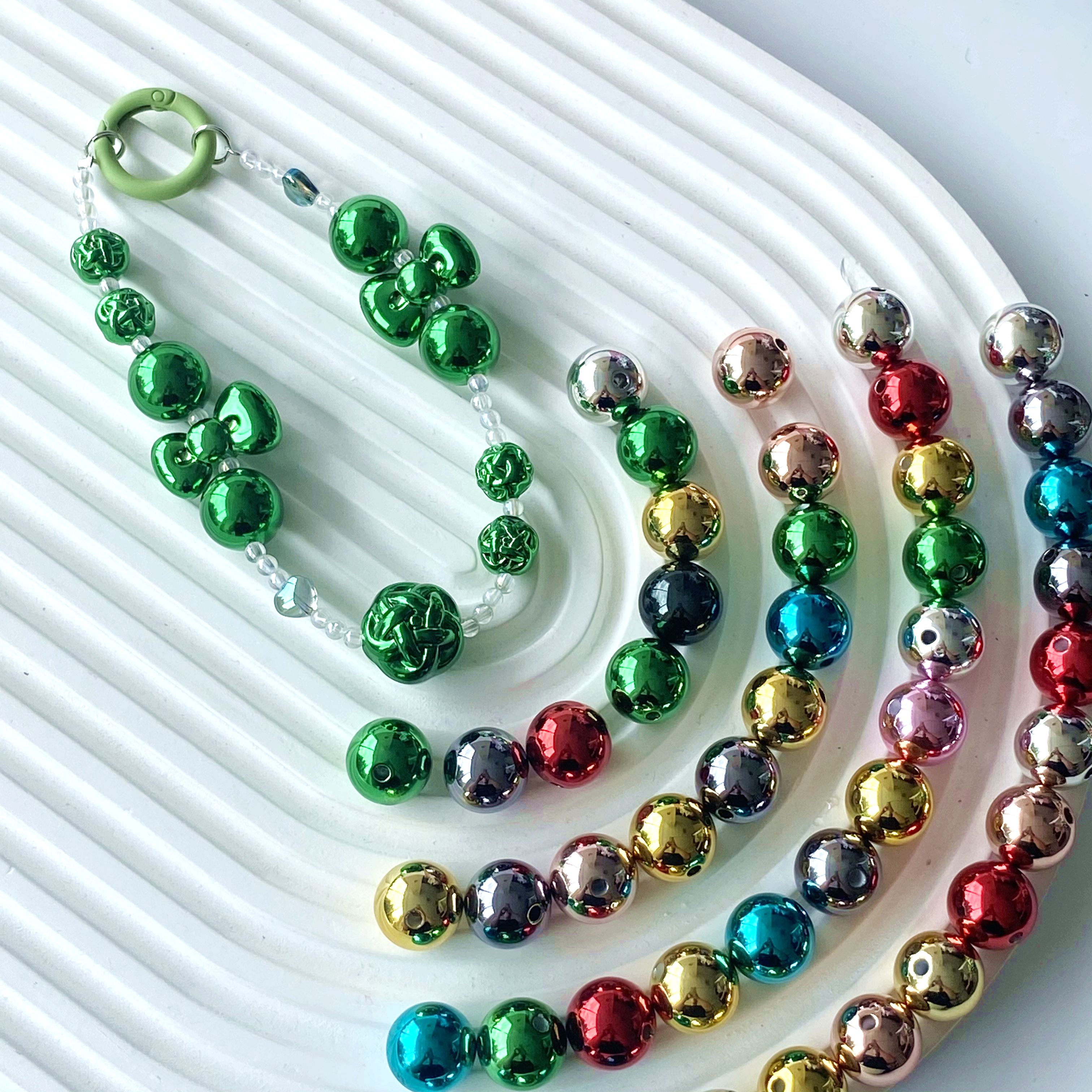 16mm metal bulb spherical creative diy jewelry/pendant, bracelet, mobile phone chain, key, hanging bag accessory, material production Specification image