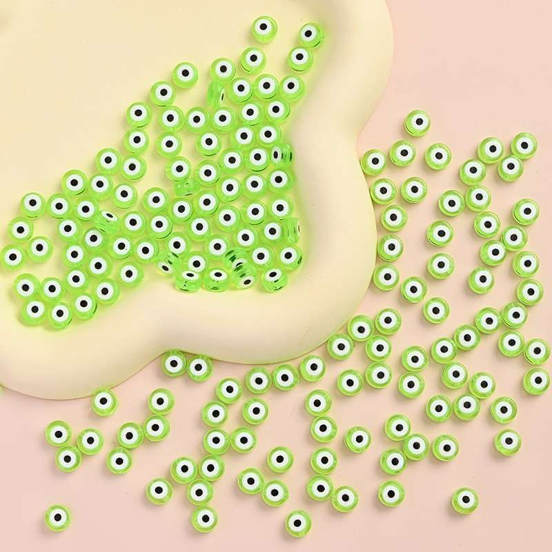 4*7mm透明各色眼睛散珠 饰品配件DIY串珠散珠手工珠子材料详情图6