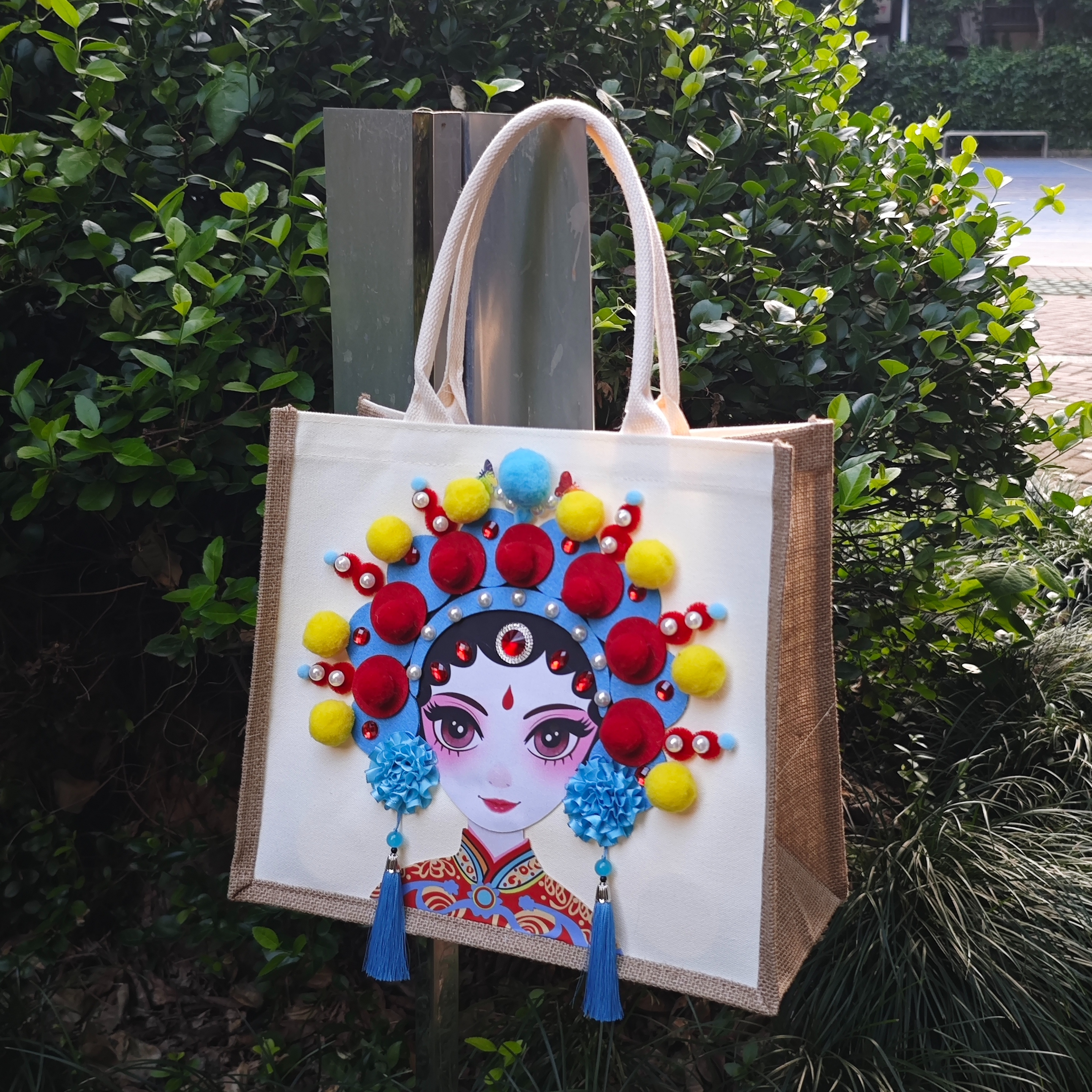 非遗文化手工diy包包京剧脸谱制作学校亲子社区成人文创主题活动详情13