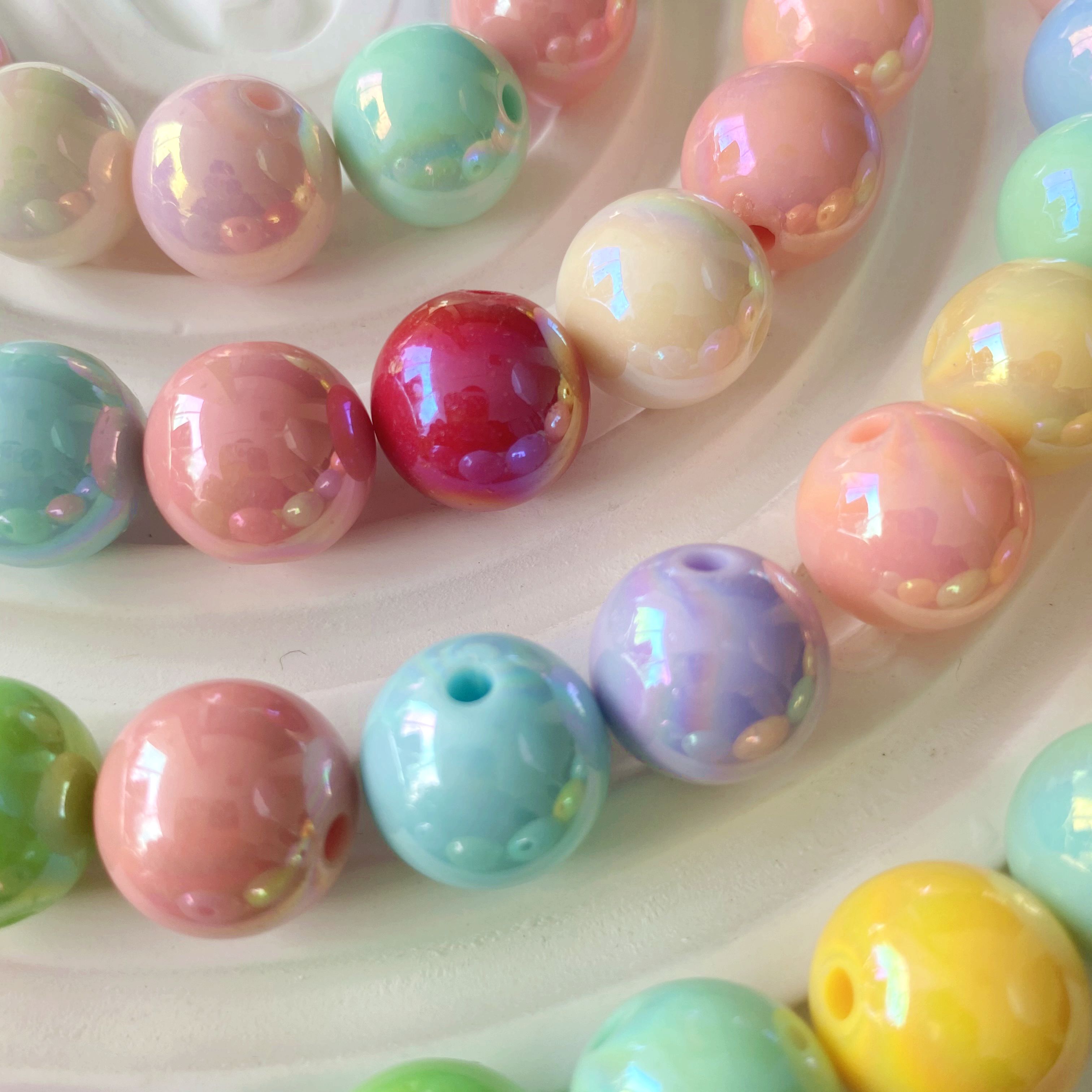 10-16mm solid color ab beads diy/Materials for making mobile phone chains, bracelets, pendants, key chains and accessories Specification image