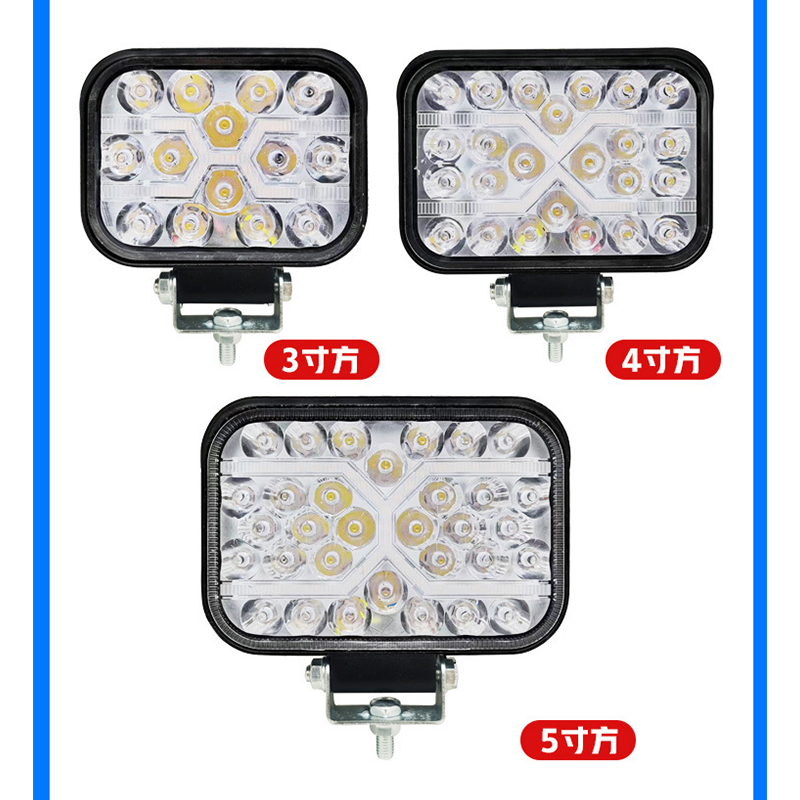 Automobile parts, truck led spotlights 12-80V ultra-bright, excavator, engineering vehicle led headlights, reverse lights, flow working lights details Picture