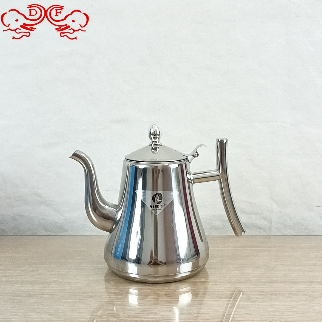 DF99157 stainless steel caskette, European coffee pot, home hotel with filter, cold water kettle, DF TRADINGHOUSE details Picture