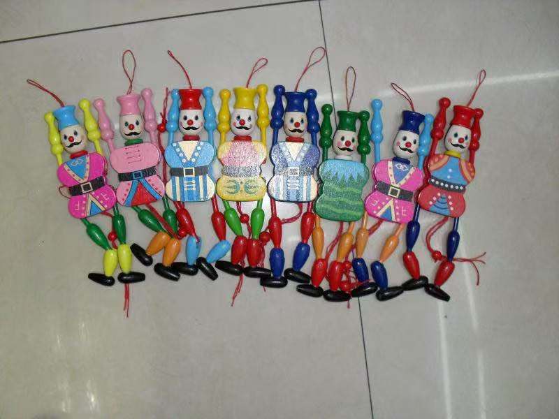 小孩玩具，拉线小丑