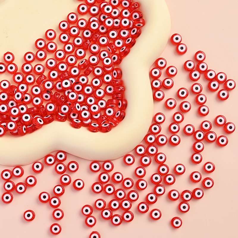 4*7mm透明各色眼睛散珠 饰品配件DIY串珠散珠手工珠子材料详情图3