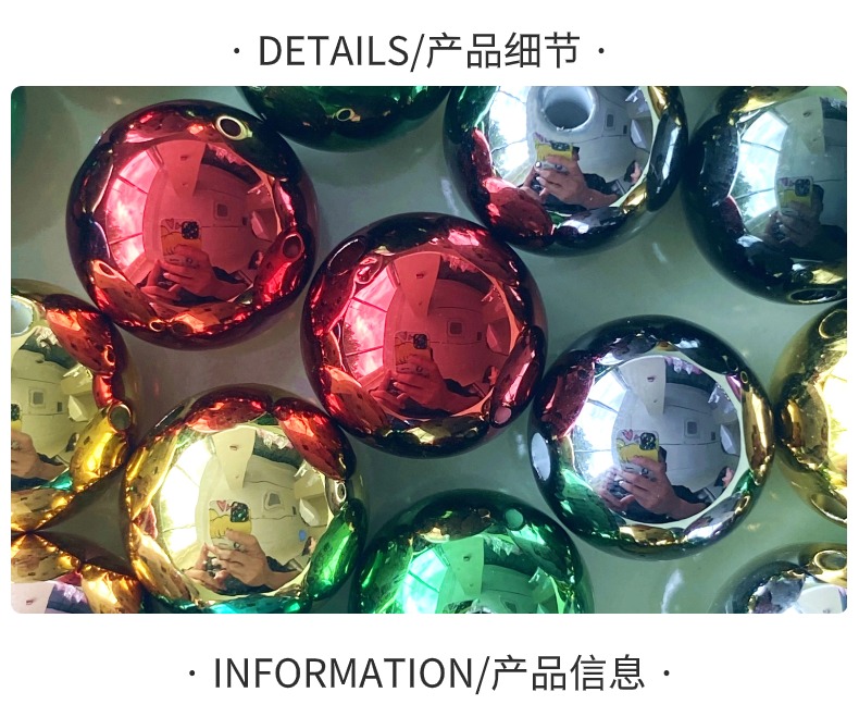 16mm metal bulb spherical creative diy jewelry/pendant, bracelet, mobile phone chain, key, hanging bag accessory, material production pic 2