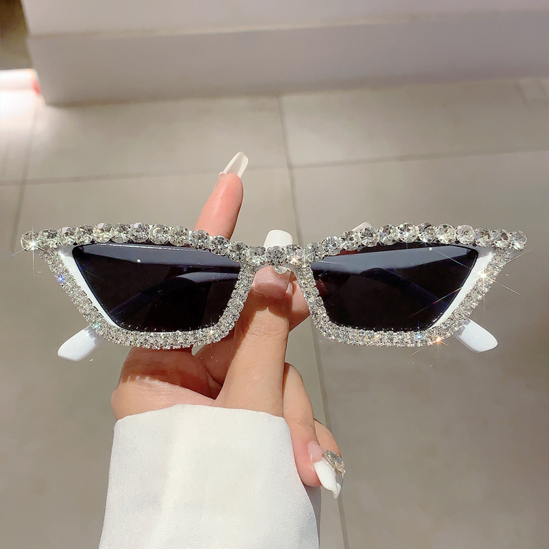 Handcrafted Brick-Encrusted Fashionable Frame Glasses, Unisex Trendy Accessories, Lightweight And Comfortable Eyewear Accessories, Anti-Blue Light Eye Protection, Decorative Stage Glasses undefined