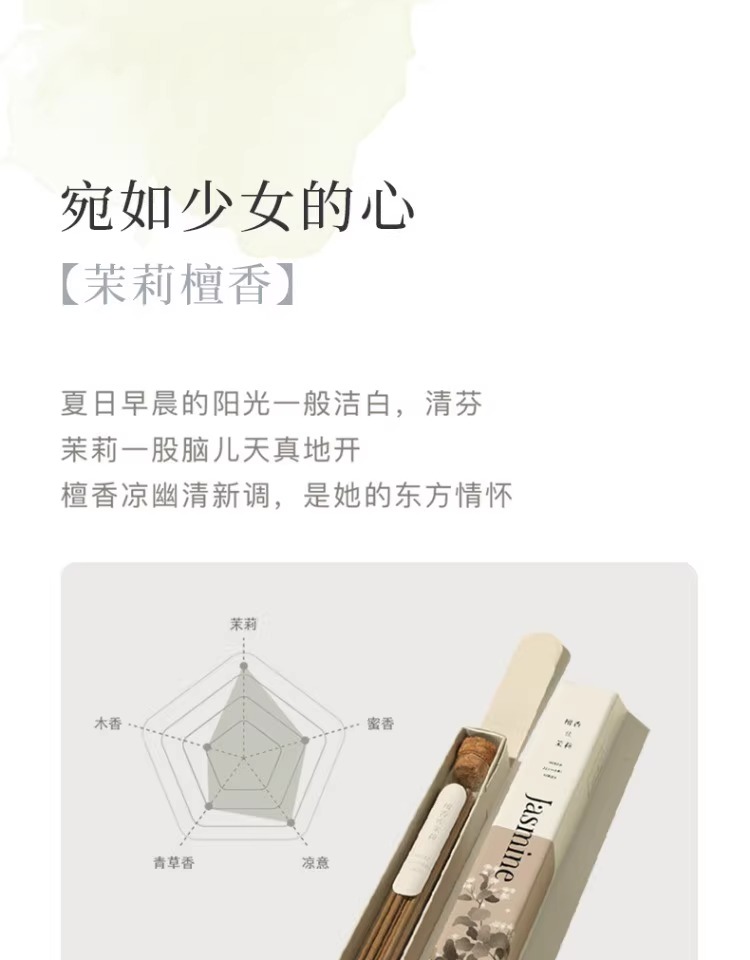 汉传天然桂花香玫瑰玉兰茉莉薰衣草线香檀香熏香家用室内卧室香薰详情8
