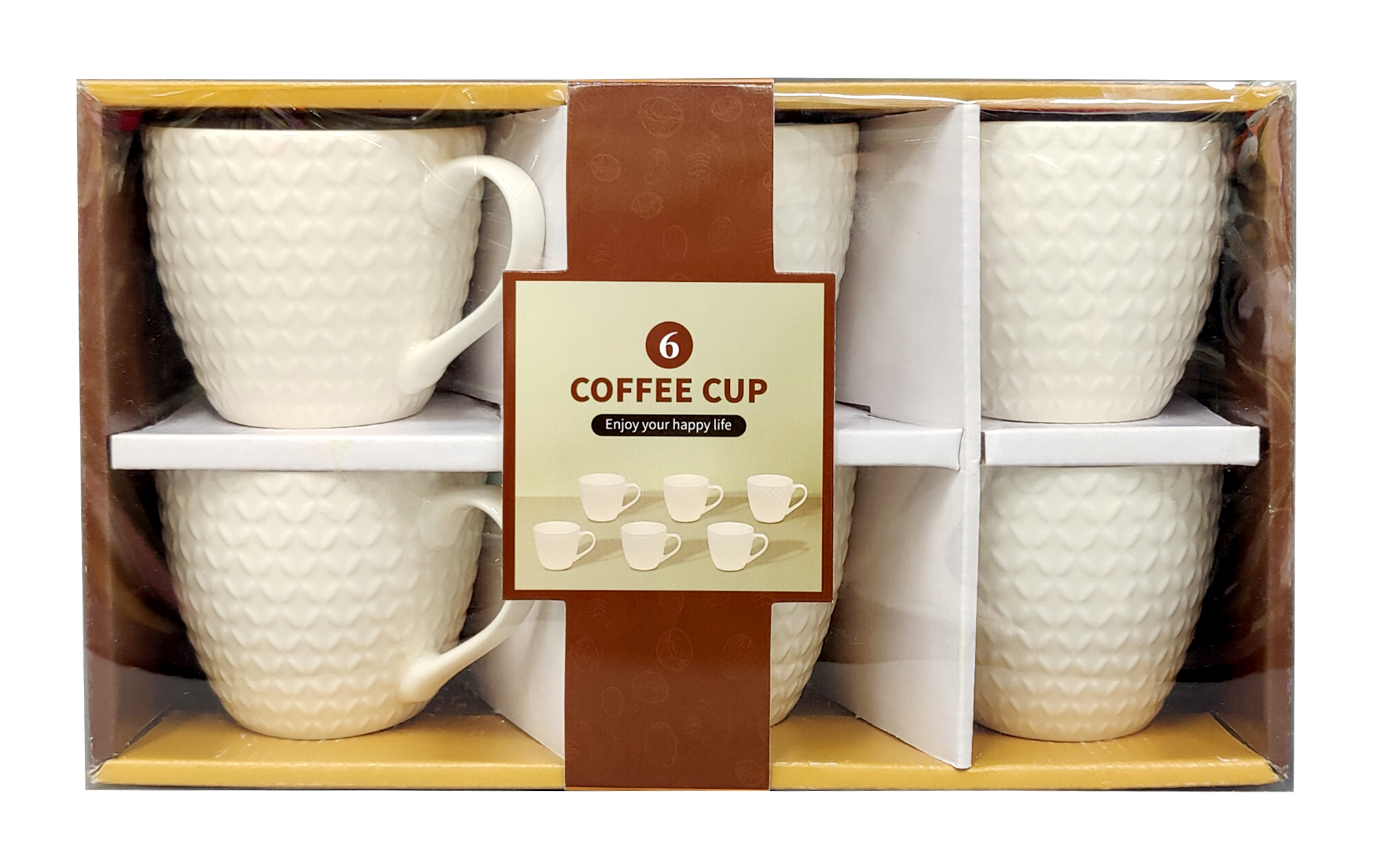 陶瓷杯马克杯浮雕杯咖啡杯水杯200毫升陶瓷杯瓷杯05花型