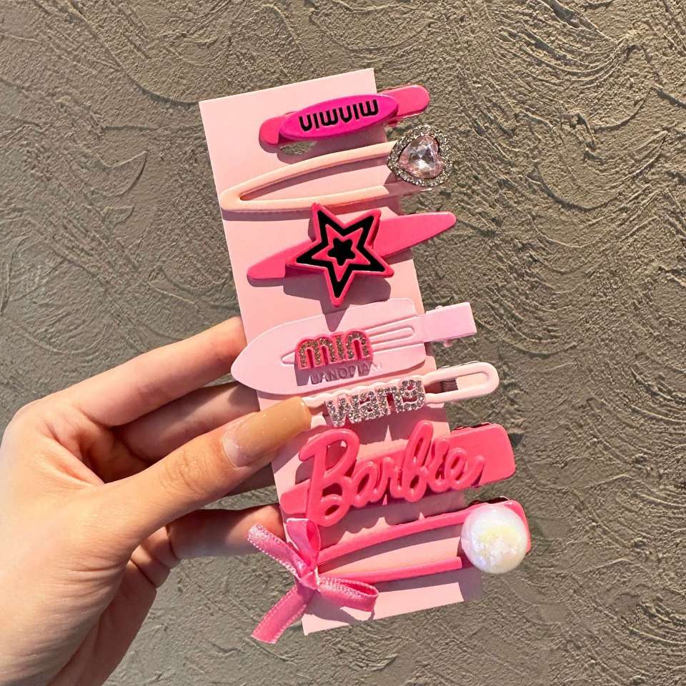 y2k金属发夹多巴胺发卡女星星夹子ins头饰夹子甜美刘海碎发夹发饰详情图10