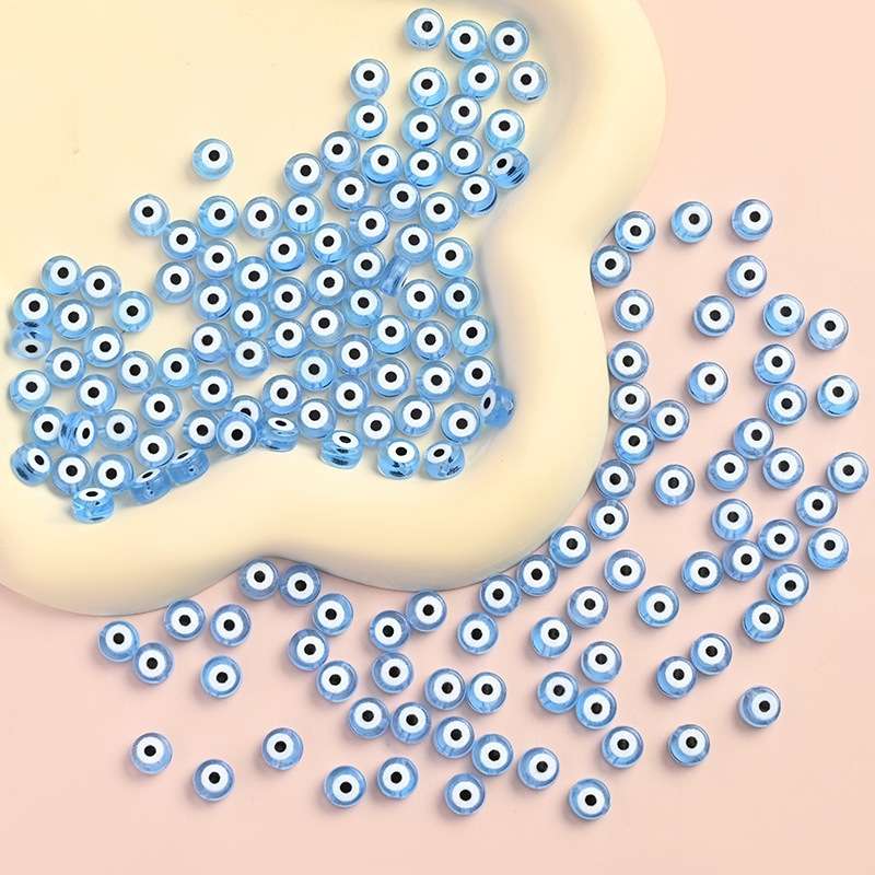 4*7mm透明各色眼睛散珠 饰品配件DIY串珠散珠手工珠子材料详情图2