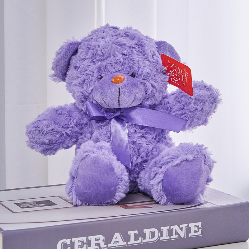 Pink bear teddy bear plush toy, seven-color bear children's wedding and festival gift manufacturer customization detail image 2