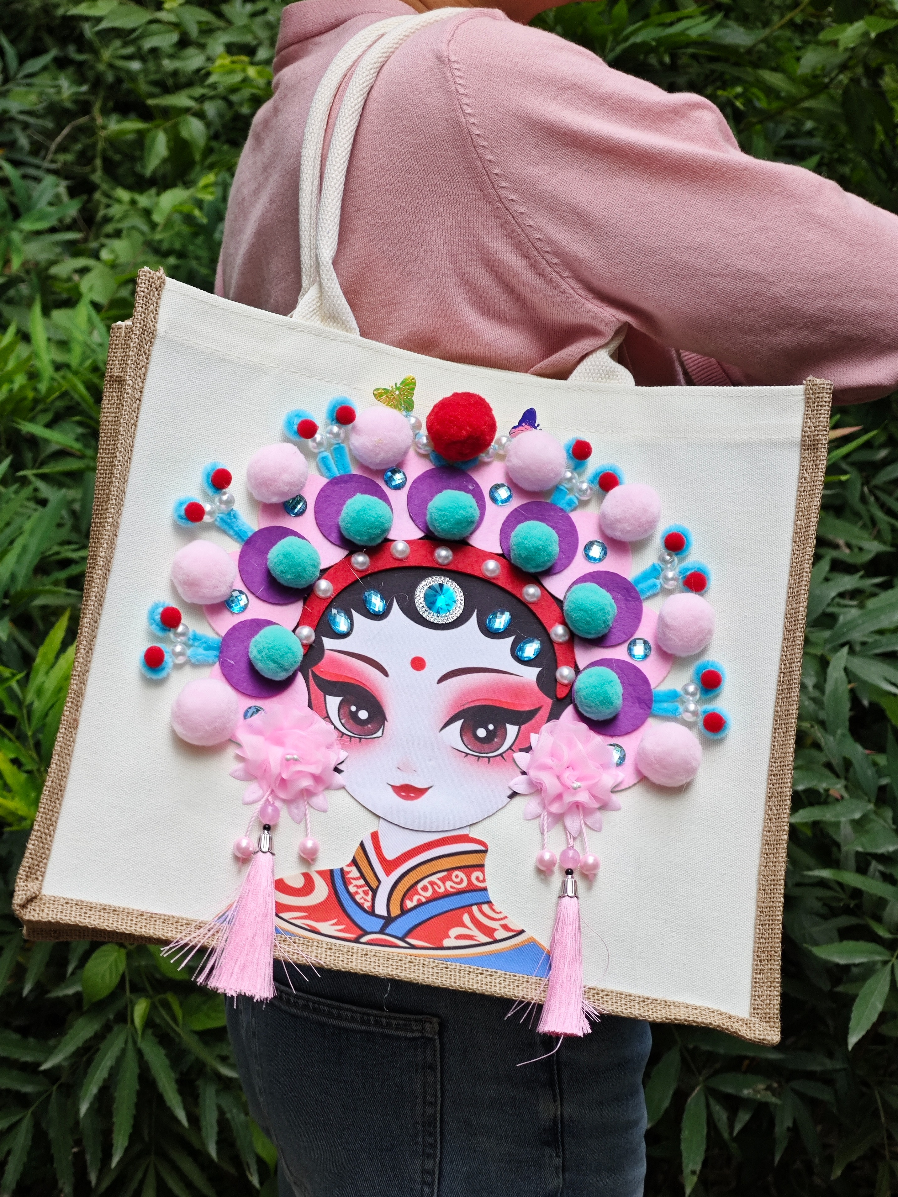 非遗文化手工diy包包京剧脸谱制作学校亲子社区成人文创主题活动产品图