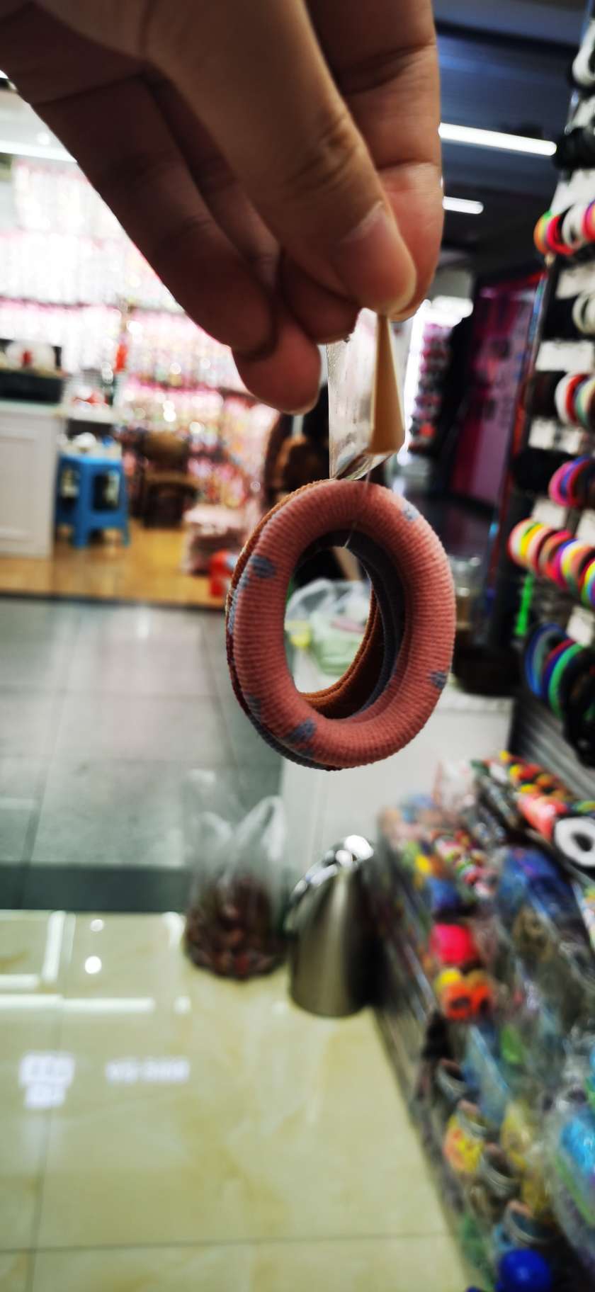 女士拼接简约时尚发饰发绳头饰 韩版发圈头饰拼接发饰细节图