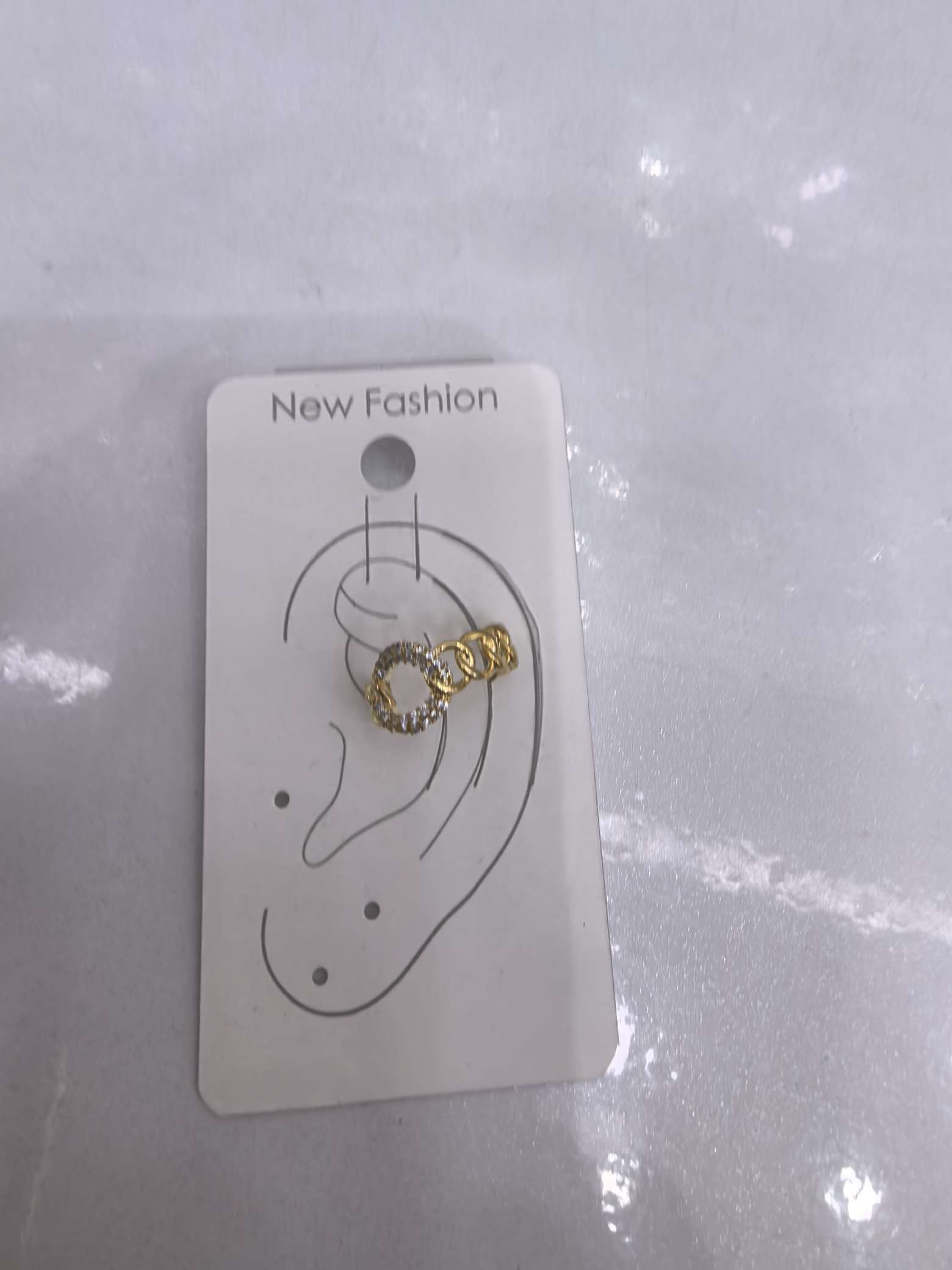 耳钉韩版镶水钻几何体简约日常时尚耳饰女