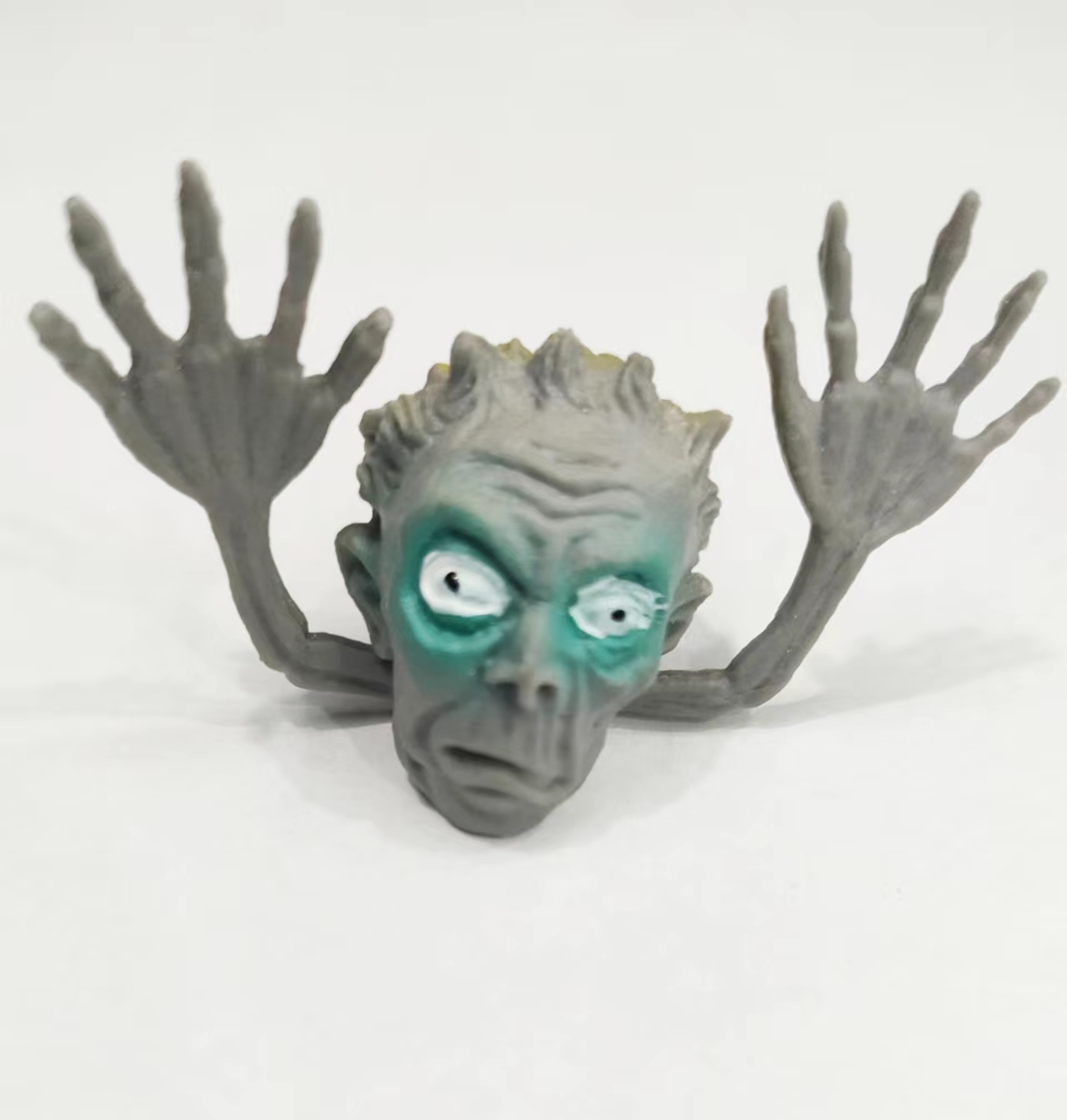 鬼头灰色手指套万圣节僵尸整蛊玩具模型玩具配件摆件新奇特玩具详情图3