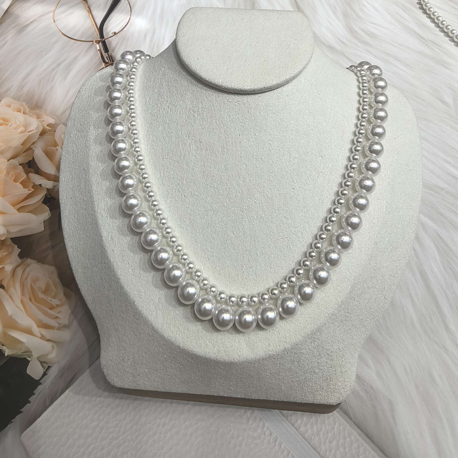 Shi Family Pearl Necklace 925 silver clasp accessory, simple and elegant pearl necklace, a versatile gift for ladies' temperament detail image 6