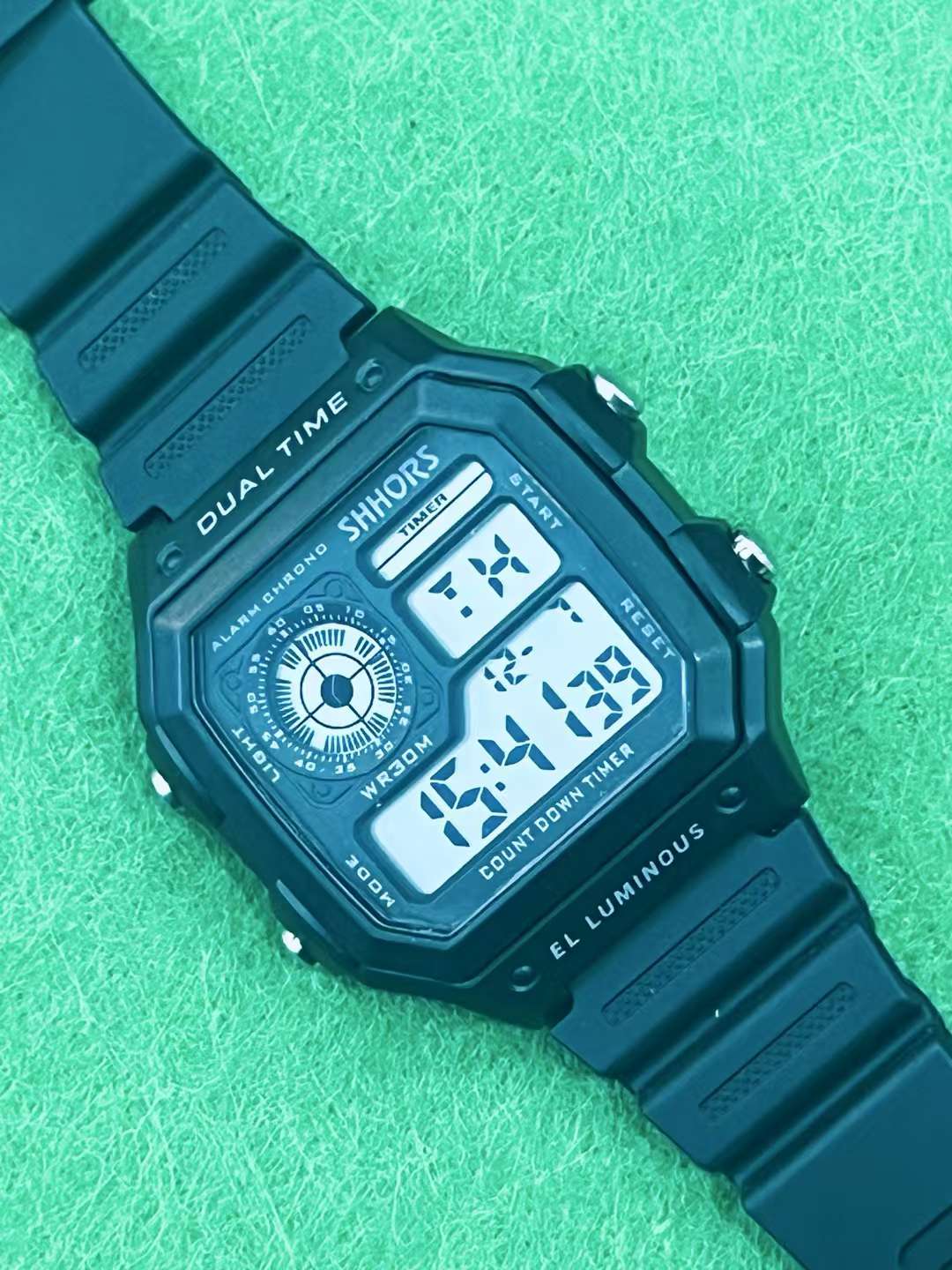 手表男学生防水韩版户外运动表高中生青少年电子表男潮流夜光细节图