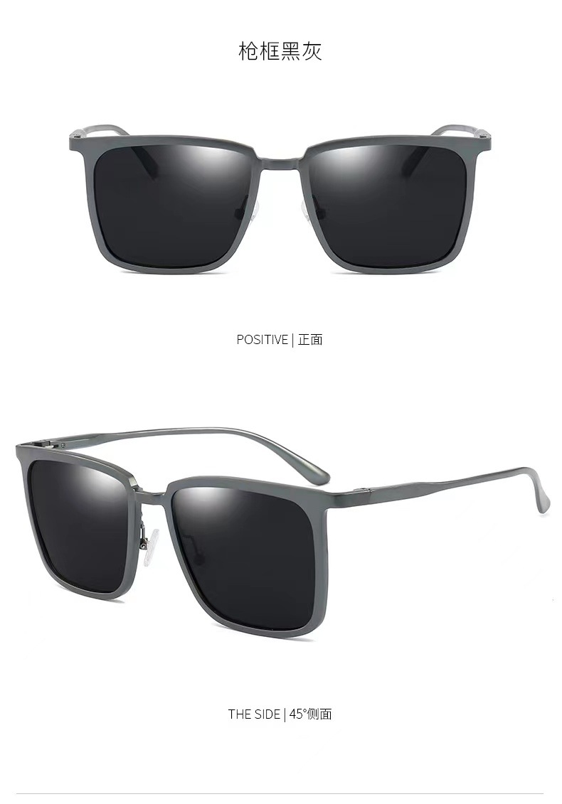 新款铝镁偏光太阳镜男士墨镜开车驾驶专用司机变色眼镜男款百搭高品质镜盒镜布详情图3