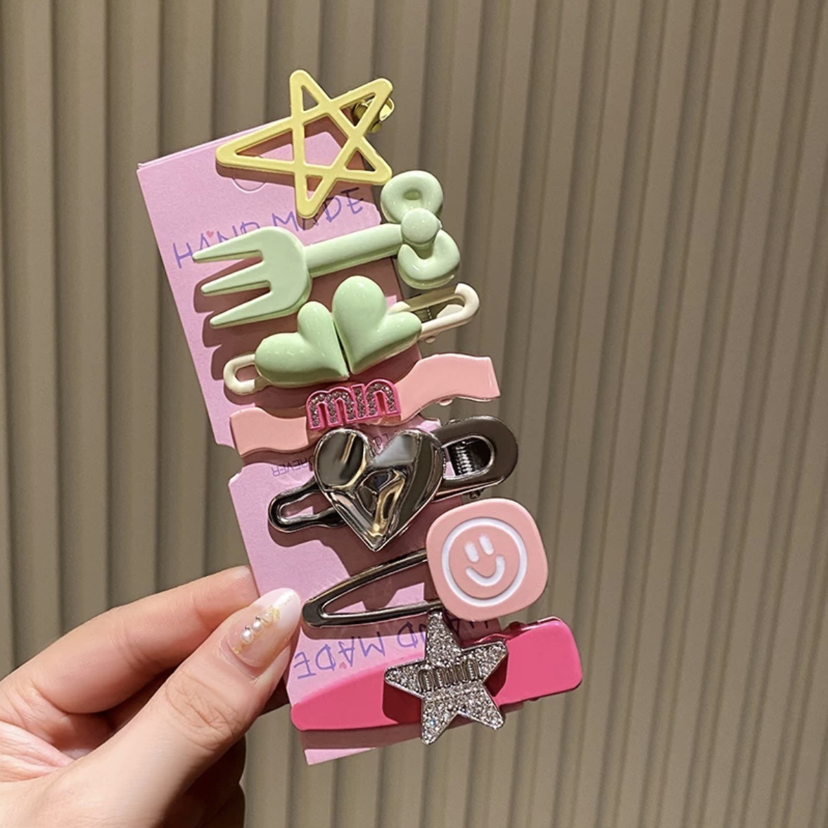 y2k金属发夹多巴胺发卡女星星夹子ins头饰夹子甜美刘海碎发夹发饰详情图13