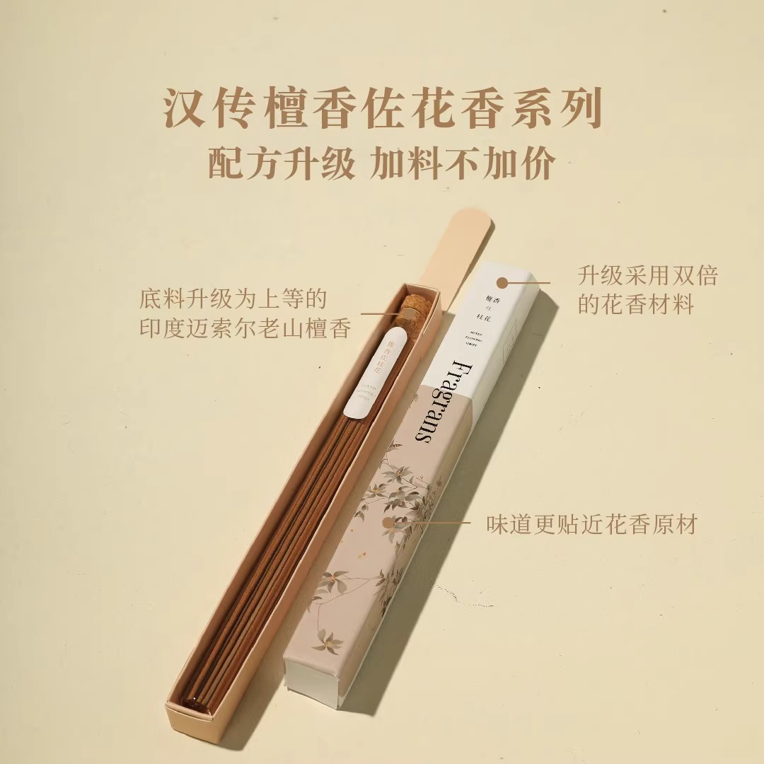 汉传天然桂花香玫瑰玉兰茉莉薰衣草线香檀香熏香家用室内卧室香薰详情图2