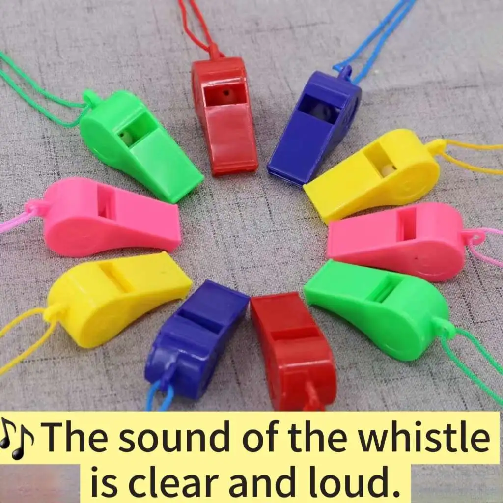 Children's plastic whistles, small whistles, referees, sound perception training, cheering supplies, toys, new props, games detail image 5