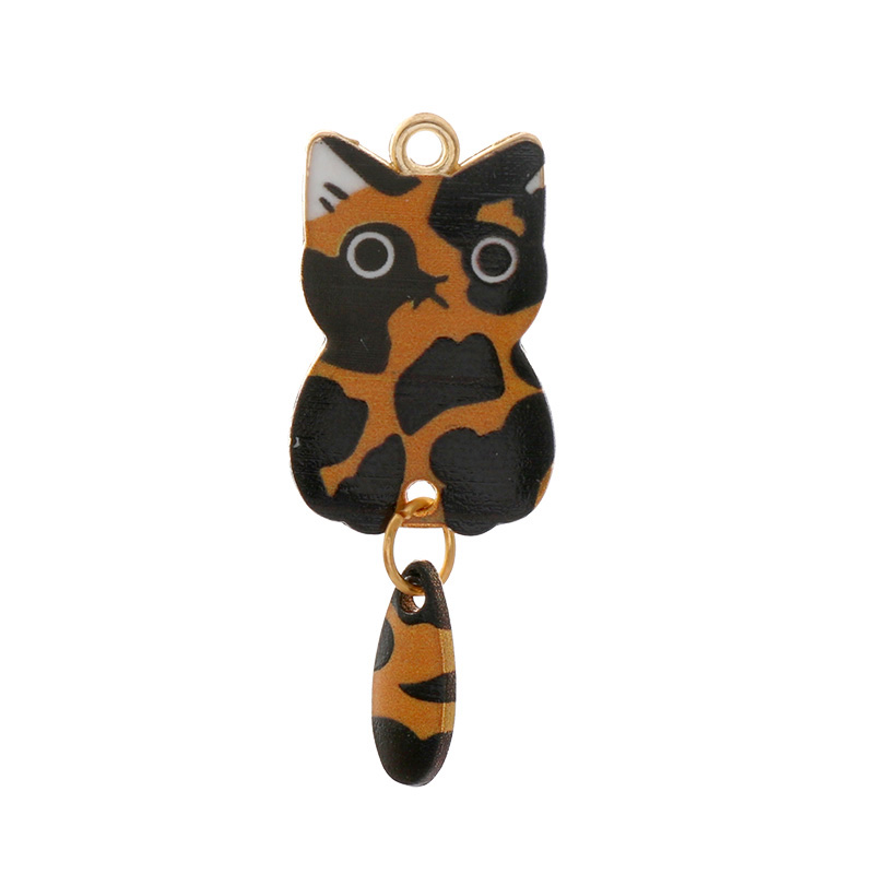 可爱可摆动猫咪滴油合金首饰DIY吊坠耳环项链配件挂机DIY手机链挂可爱可摆动猫咪滴油合金首饰DIY吊坠耳环项链配件挂机D详情7