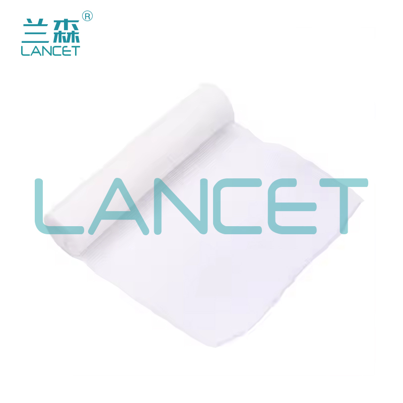Disposable PBT elastic bandage rolls, elastic mesh bandages, breathable bandaging for wound fixation and ankle protection Specification image