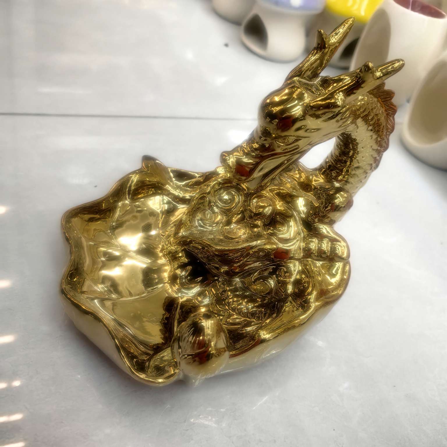 陶瓷工艺品招财猫前台摆件礼品陶瓷花瓶家居装饰陶瓷佛像创意礼品细节图