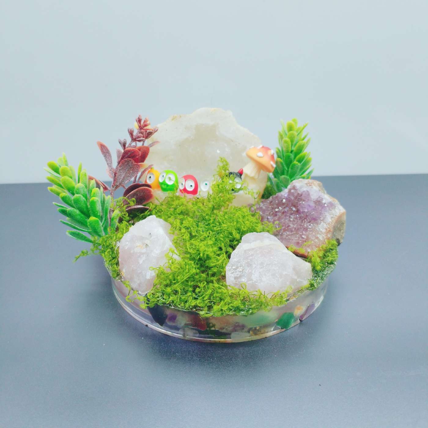水晶工艺品礼品摆件 水晶树摆件 圣诞水晶球装饰 水晶原石创意桌面装饰