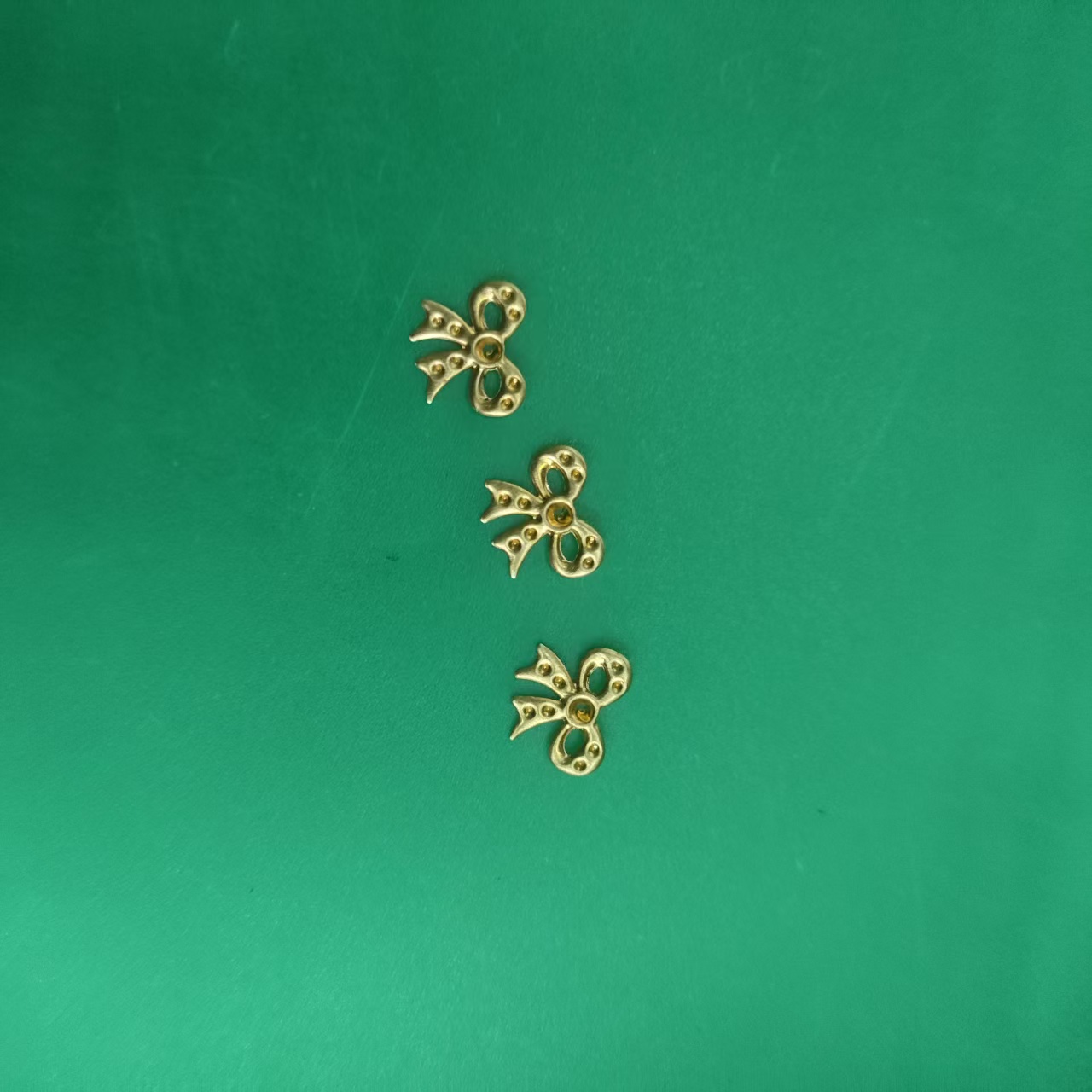 微镶锆石吊坠配件耳钉铜镀金饰品配件 精致饰品制作材料