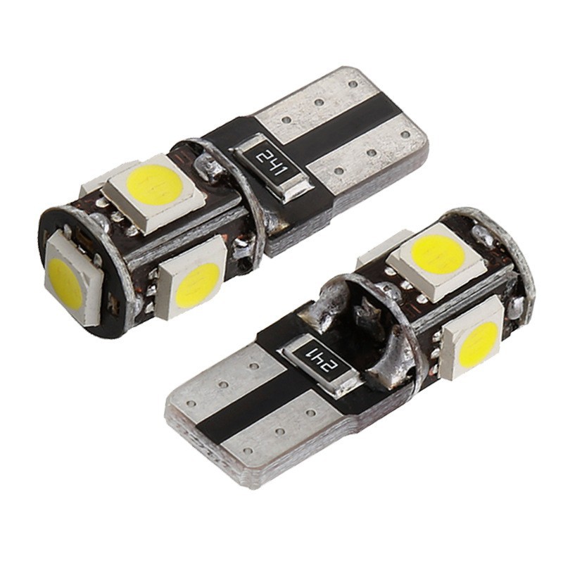 Automotive LED bulb T10 5050 5SMD, automotive parts, LED width indicator light, reading light, automotive supplies full figure