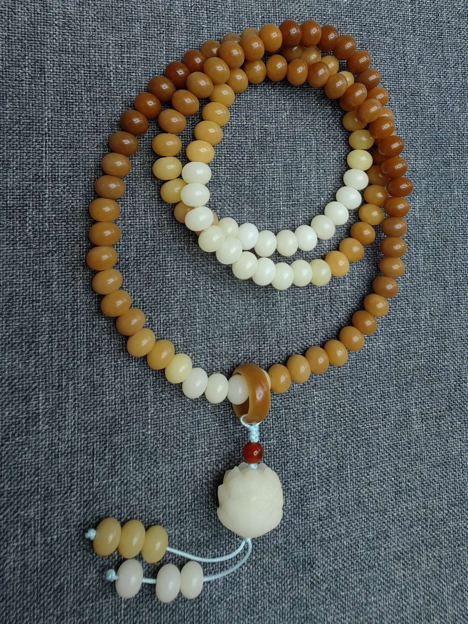 渐变风化菩提创新文玩108粒，可盘玩，可做项链手链等等文玩详情图2