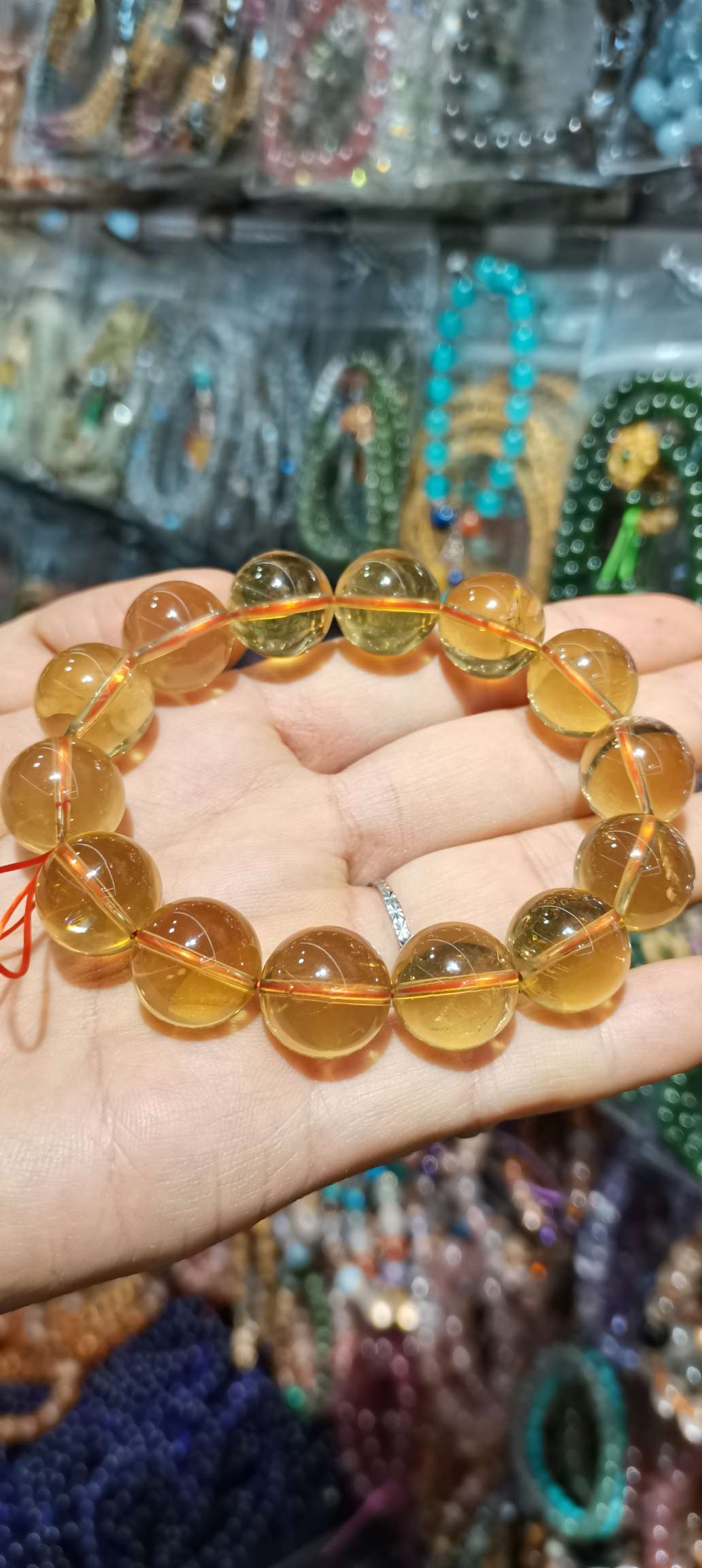 天然黄水晶手串手链